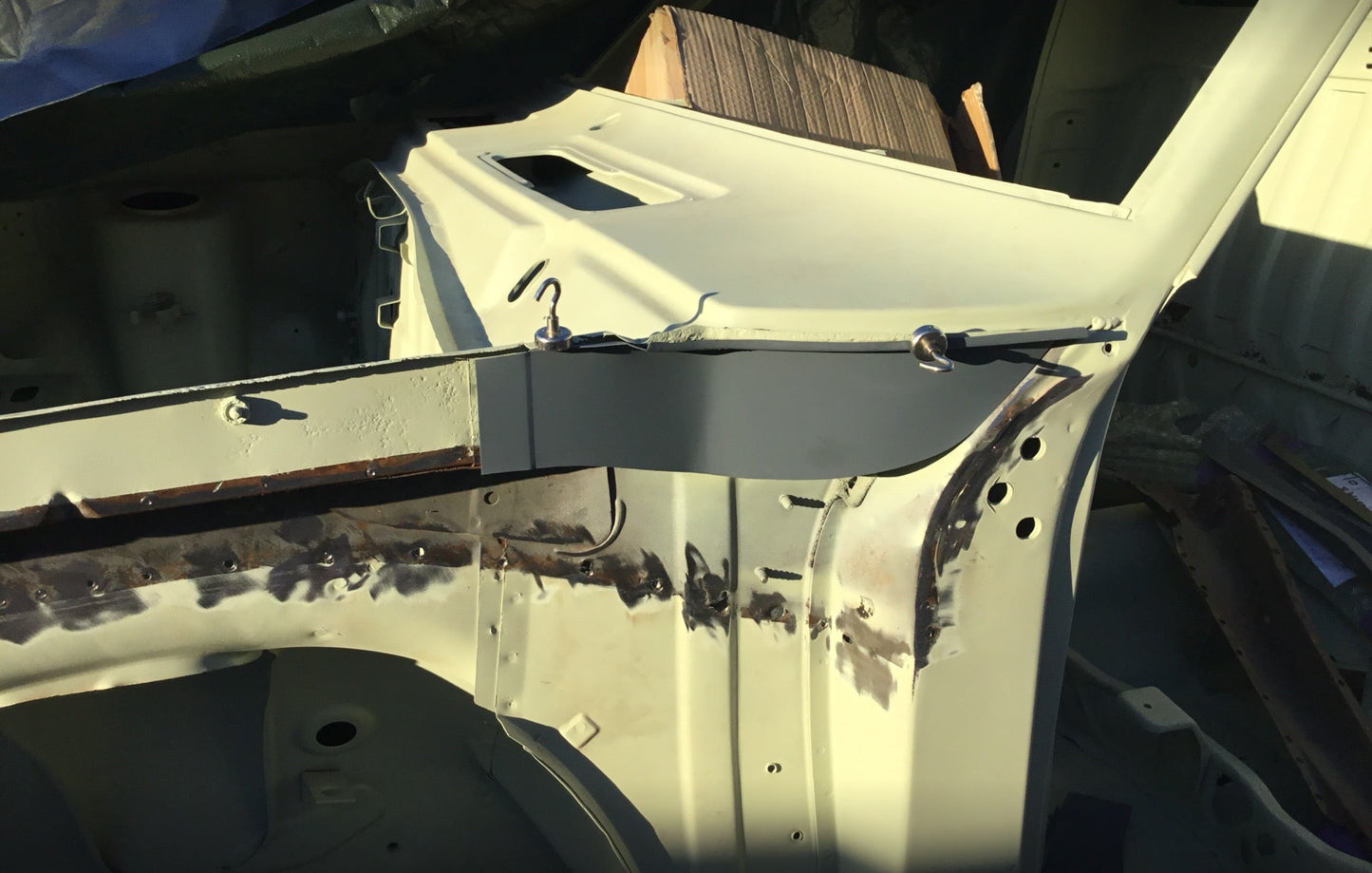 DATSUN 1200 SIDE OF PLENUM RUST REPAIR PANEL
