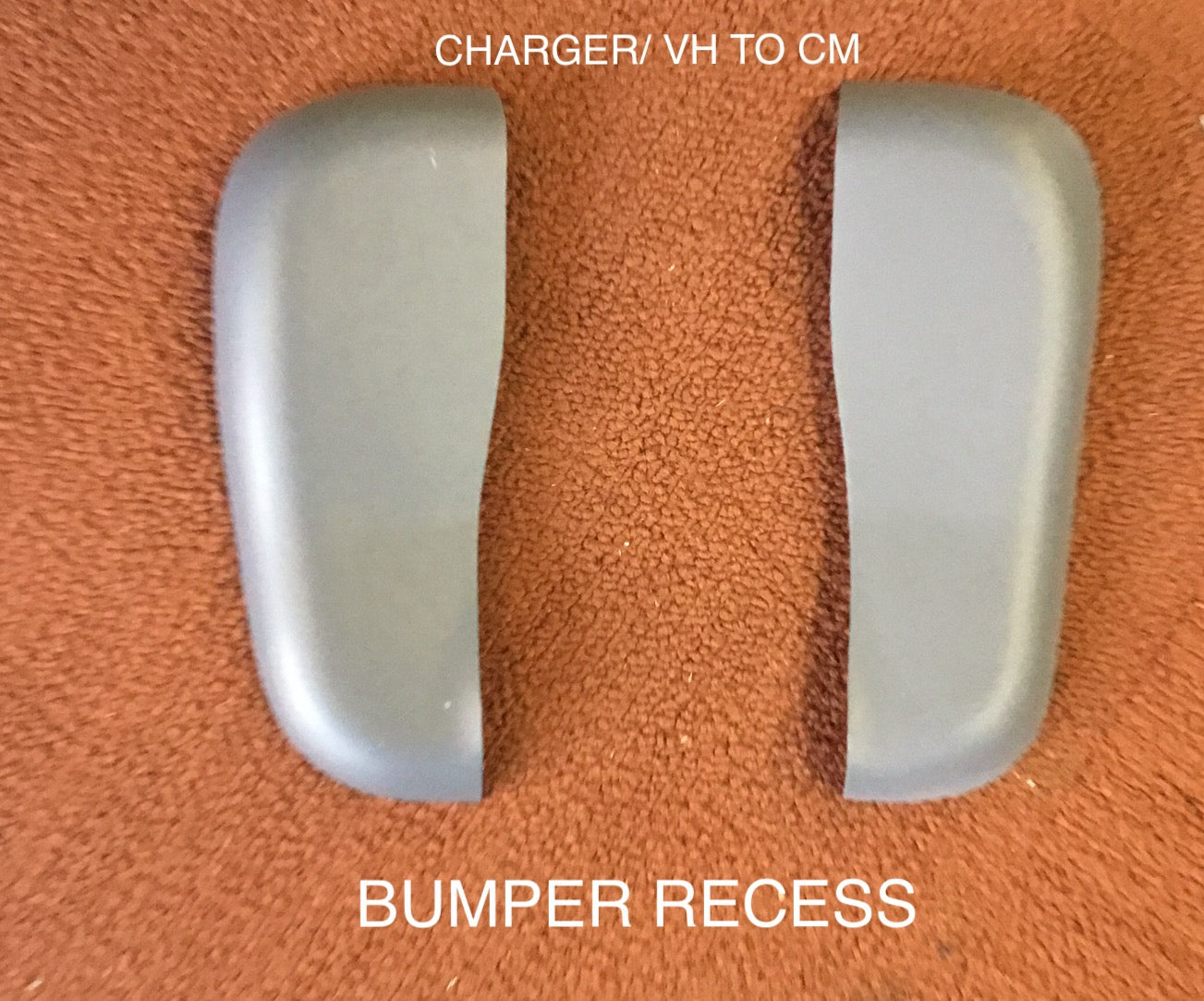 FITS VALIANT CHARGER BUMPER RECESS PANEL $225 EA