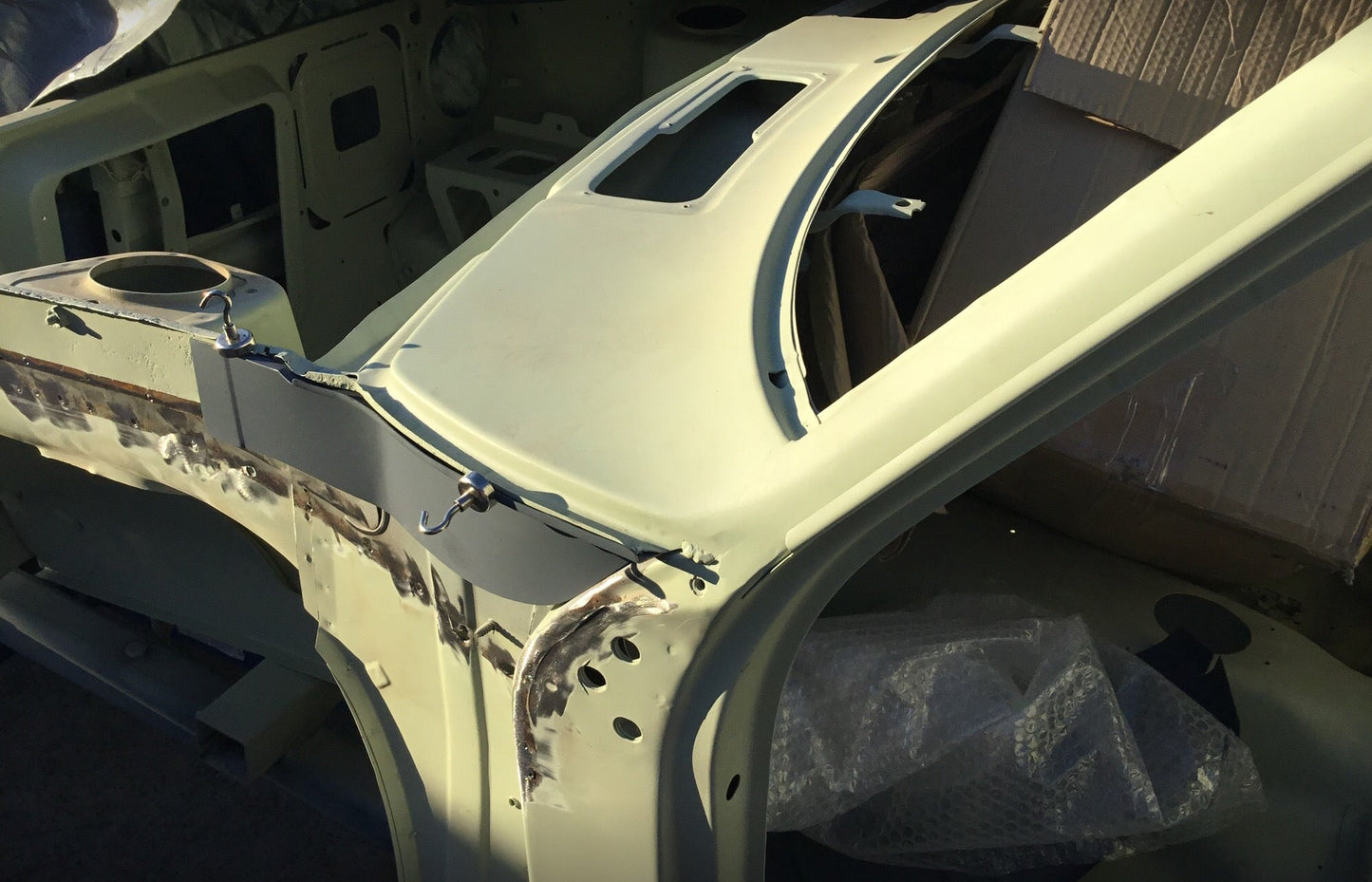 DATSUN 1200 SIDE OF PLENUM RUST REPAIR PANEL