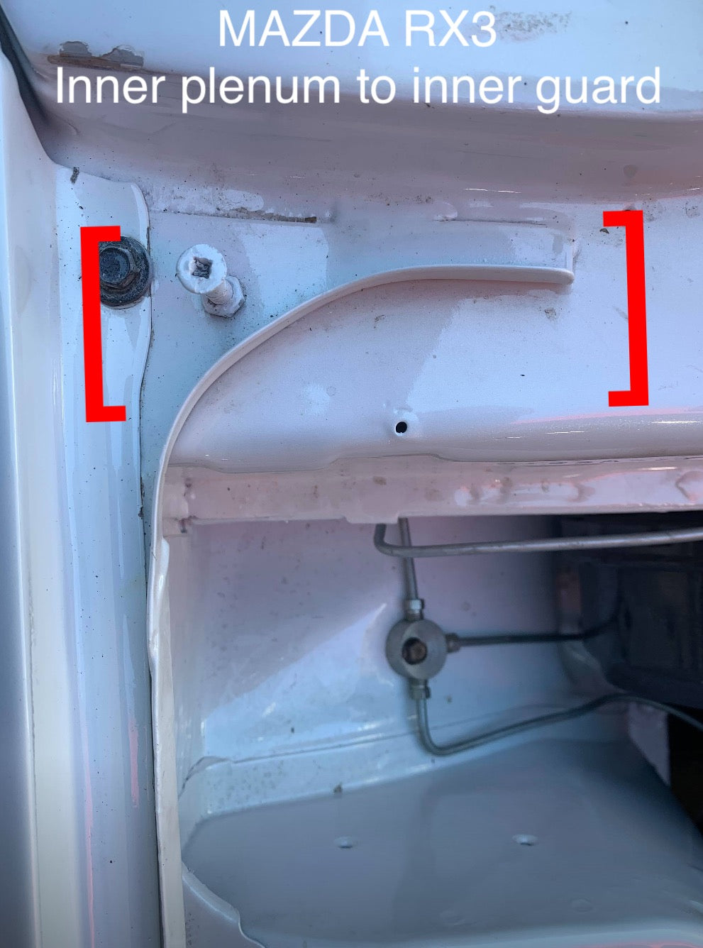 FITS MAZDA RX3/808 INNER GUARD TO INNER PLENUM