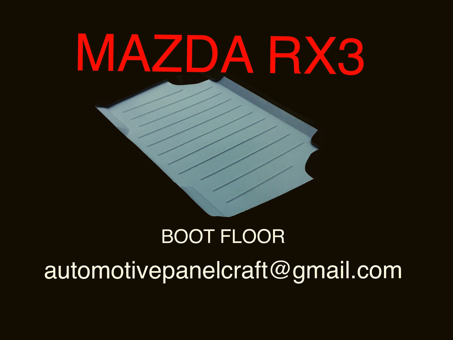 MADE TO FIT MAZDA RX3 COUPE AND SEDAN BOOT FLOOR RUST REPAIR
