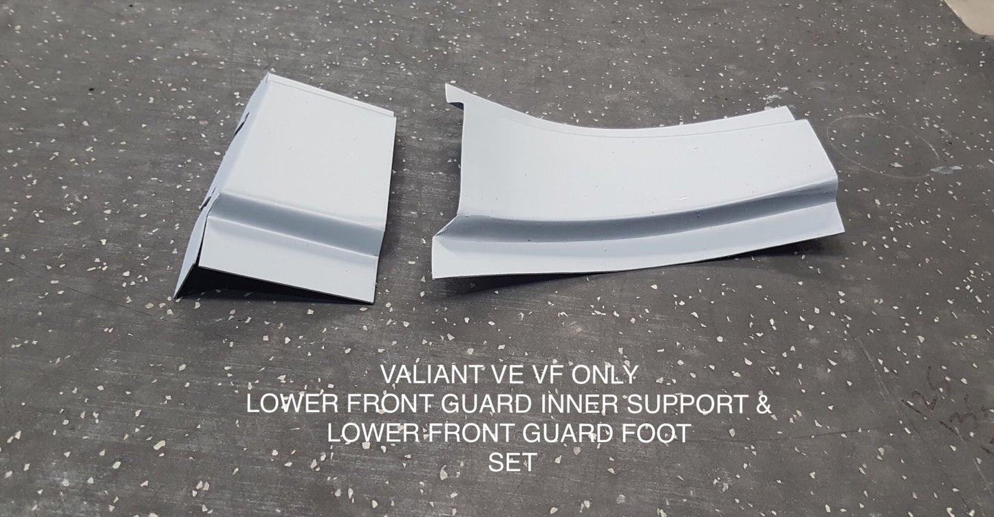 FITS VALIANT VE VF VG LOWER INNER FRONT GUARD SUPPORT & LOWER INNER FRONT GUARD FOOT SET