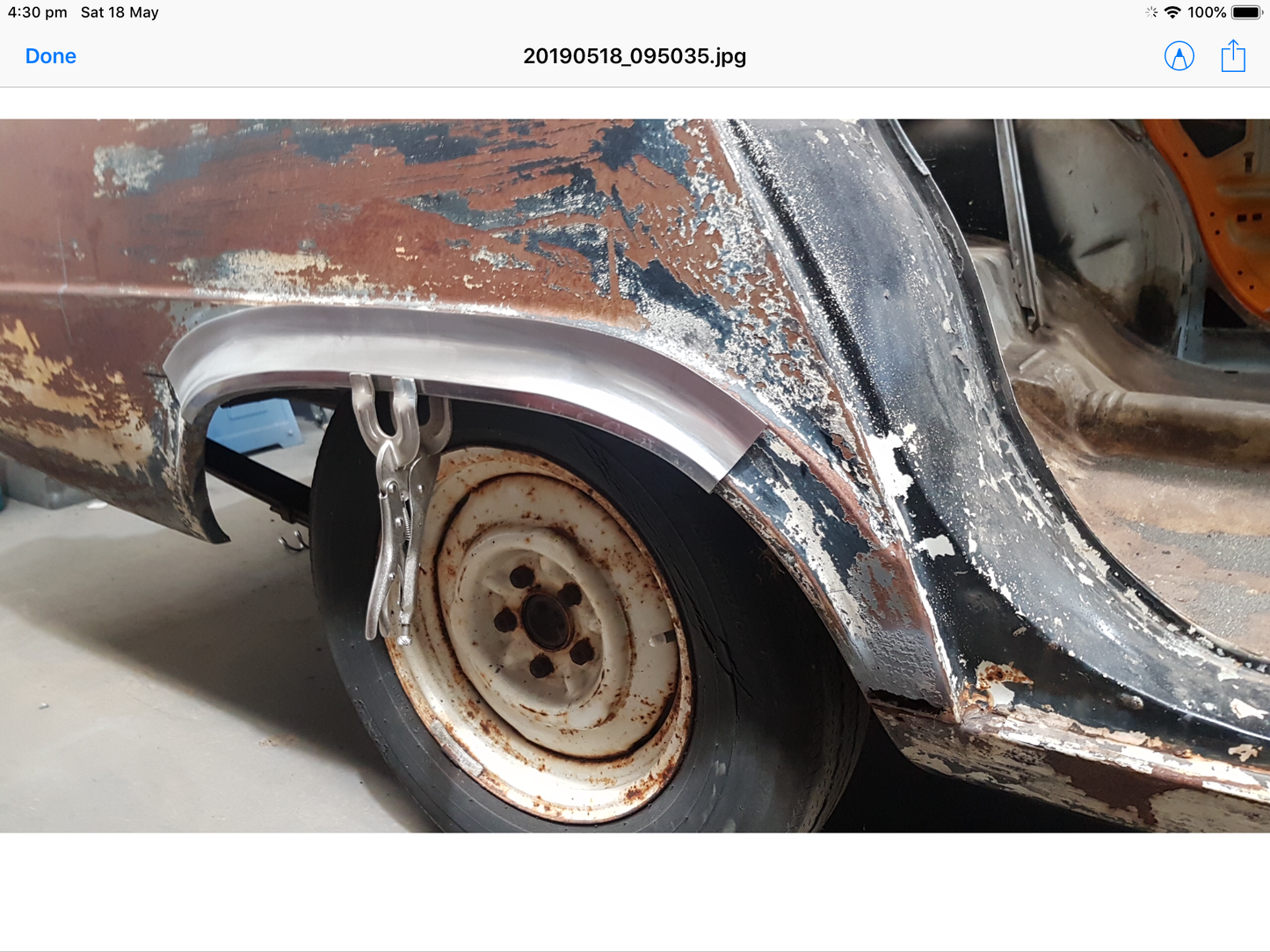 FITS VALIANT VC WHEEL ARCH