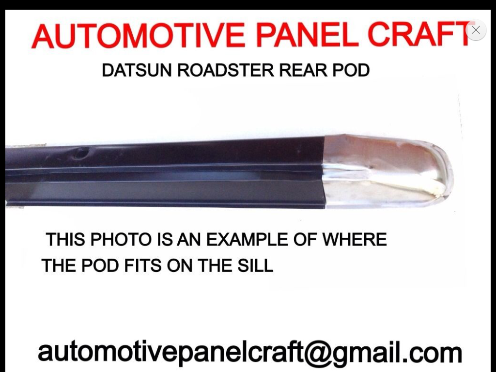 DATSUN ROADSTER FRONT PODS