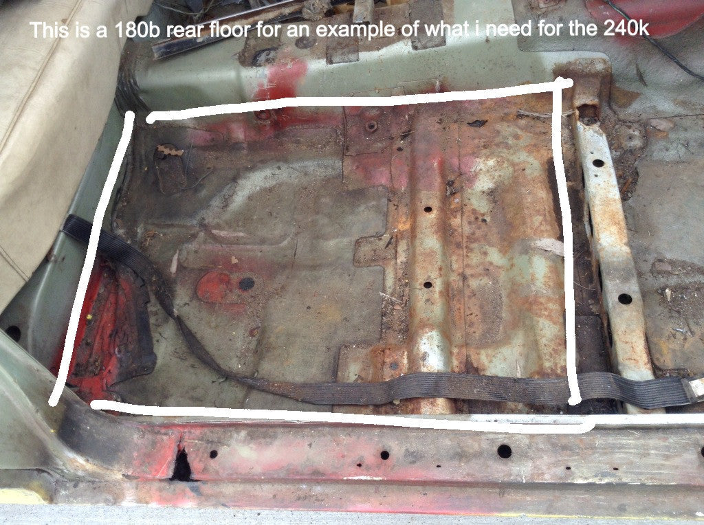 SUITS A DATSUN 180B SSS/610 FRONT FLOOR