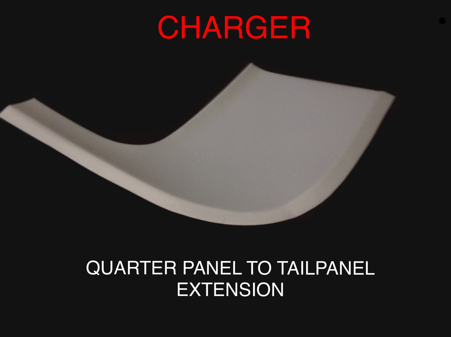 VALIANT CHARGER QUARTER PANEL TO TAIL PANEL EXTENSION