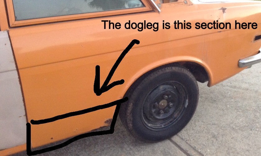 SUITS A Datsun 510 / 1600 Door To Wheel Arch/Dogleg