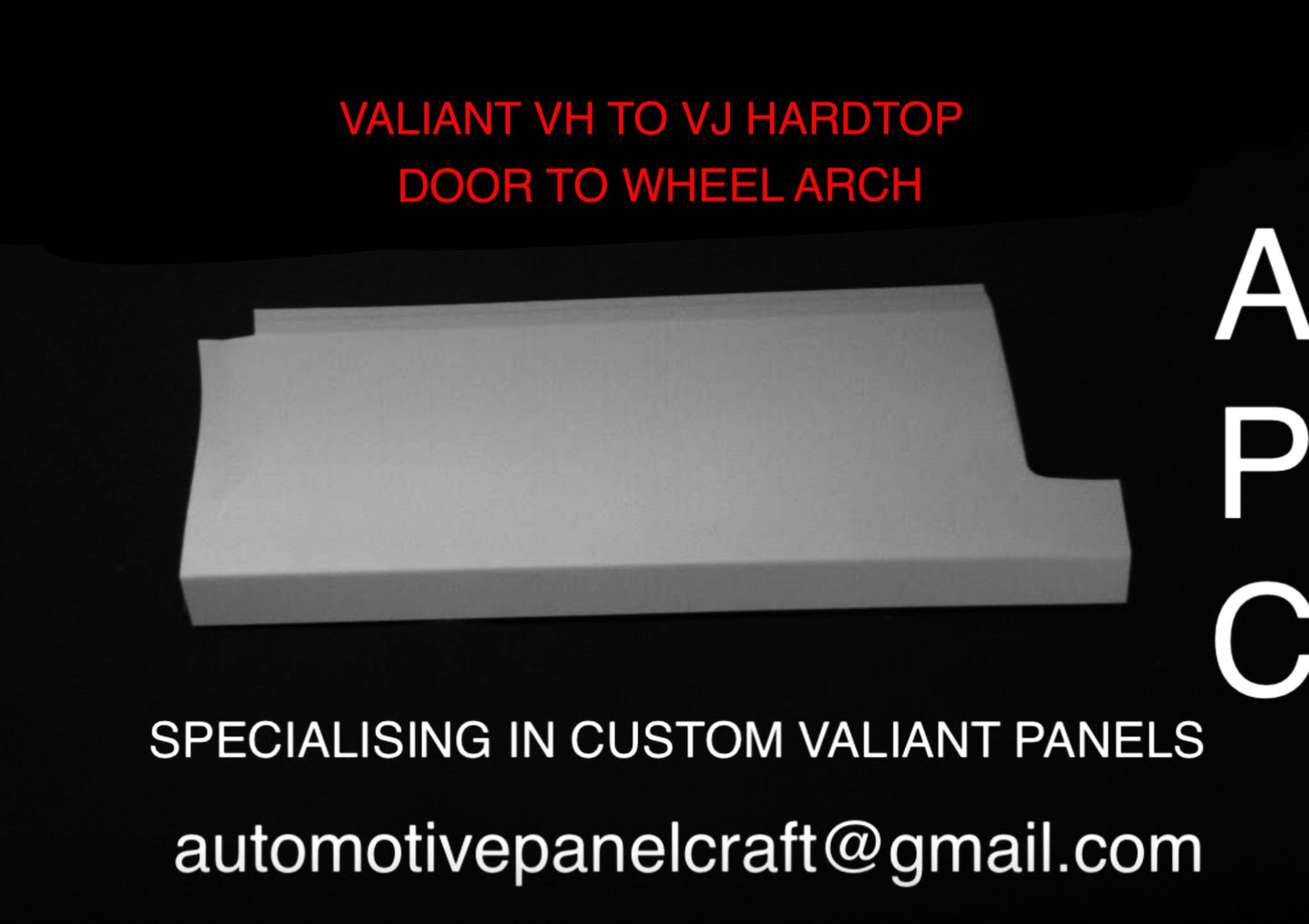 VALIANT VH VJ HARDTOP  DOOR TO WHEEL ARCH