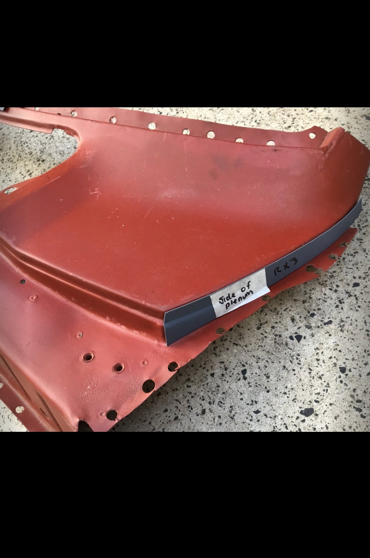Plenum Rust MADE TO FIT MAZDA RX3 SIDE OF PLENUM RUST REPAIR – automotive panel craft