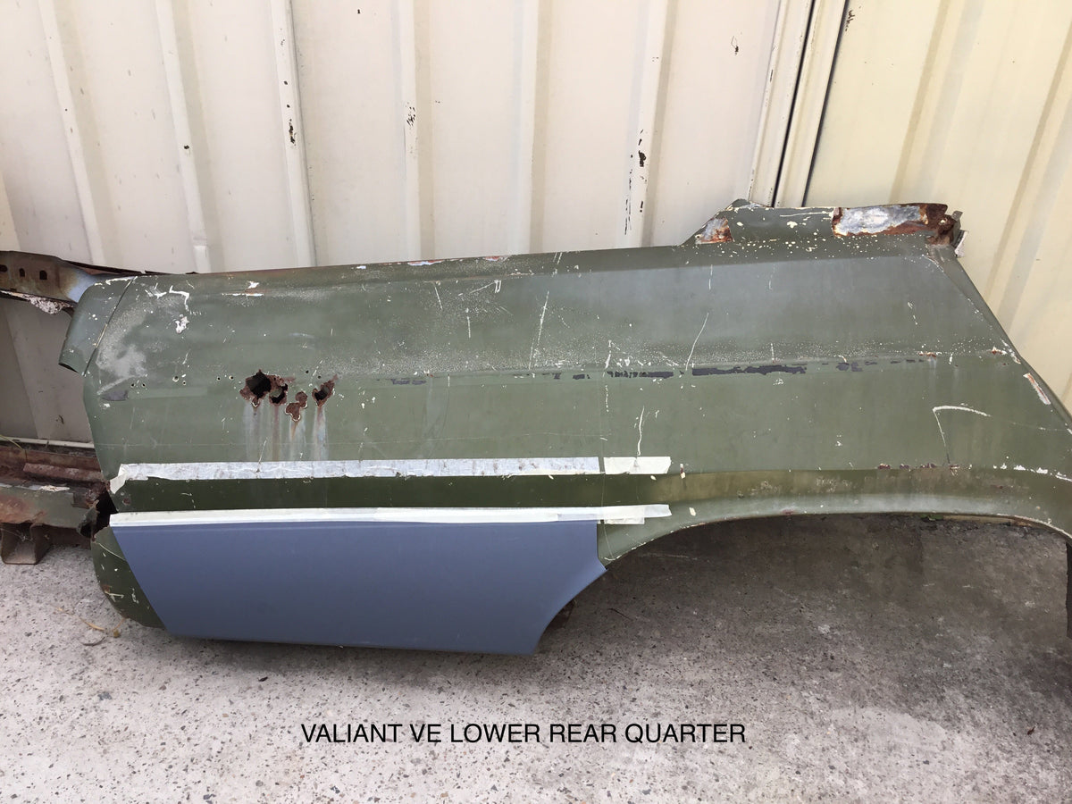 Valiant Rear Window Panel VALIANT VE VF VG LOWER REAR QUARTERS – automotive panel craft