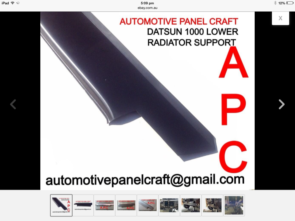 SUITS A DATSUN 1000 LOWER RADIATOR SUPPORT